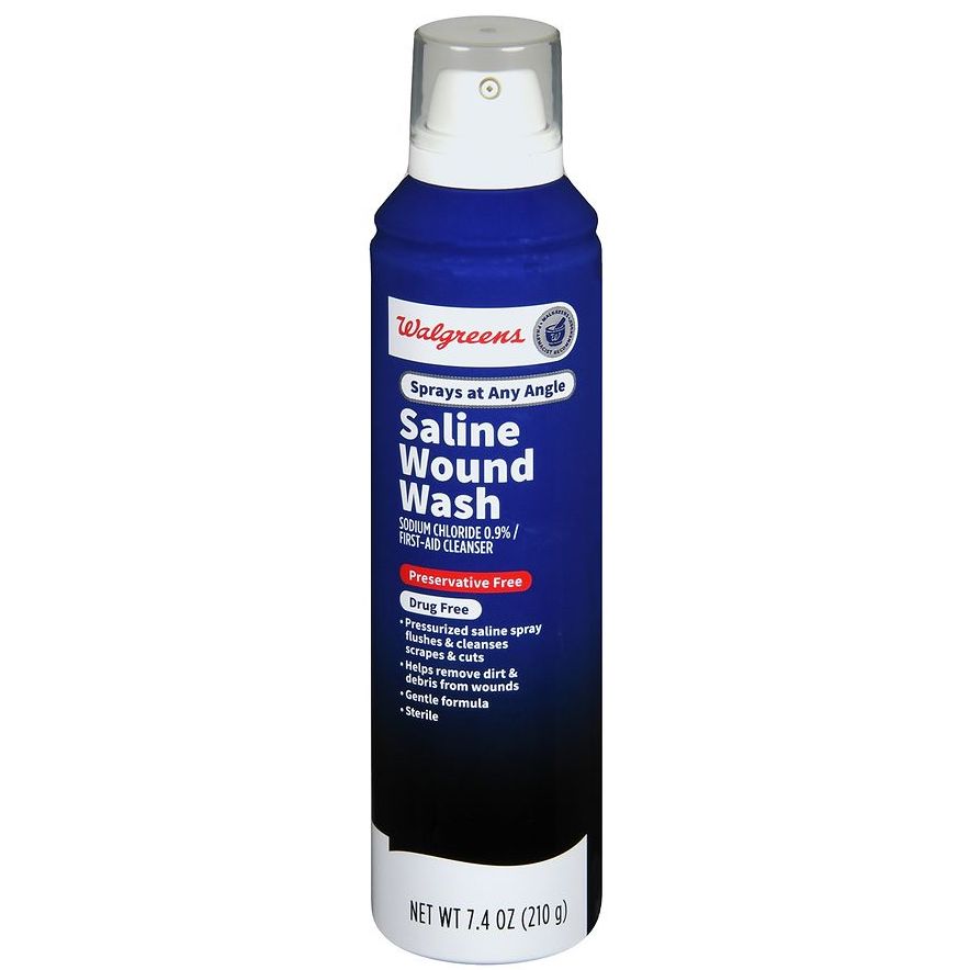 Walgreens Spray Limpiador de Heridas Solución Salina (210 gr)