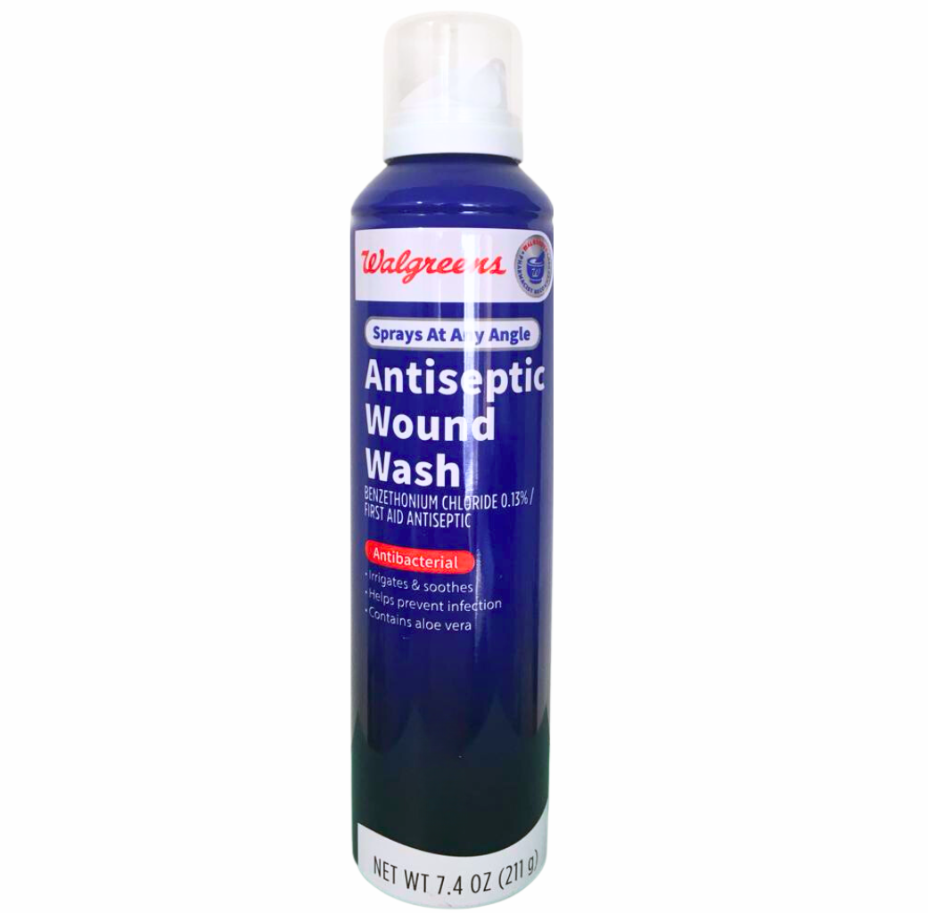 Walgreens Spray Limpiador de Heridas Antiséptico con Cloruro de Bencetonio