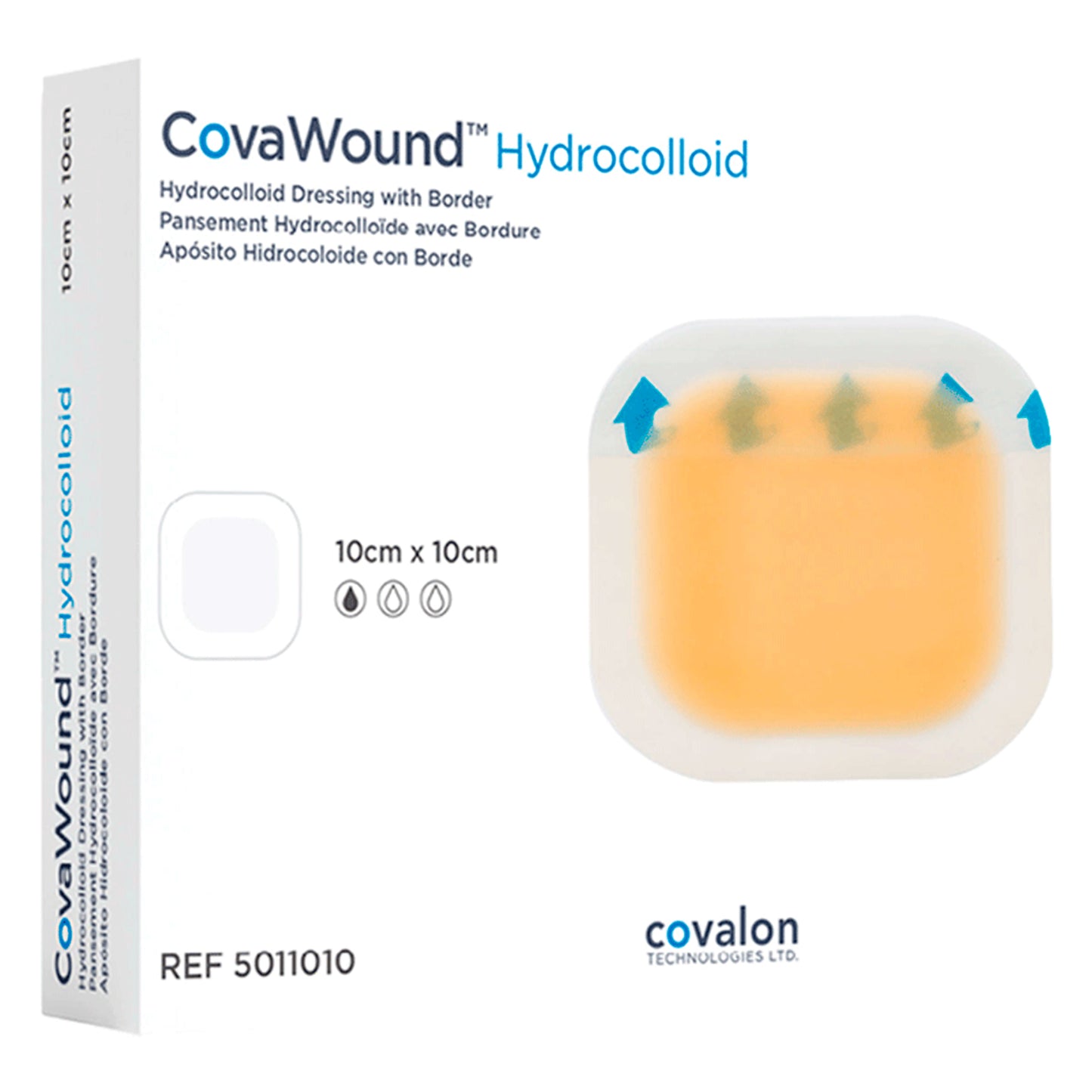 Covalon | CovaWound™ Hydrocolloid con Borde | Apósito hidrocoloide para heridas