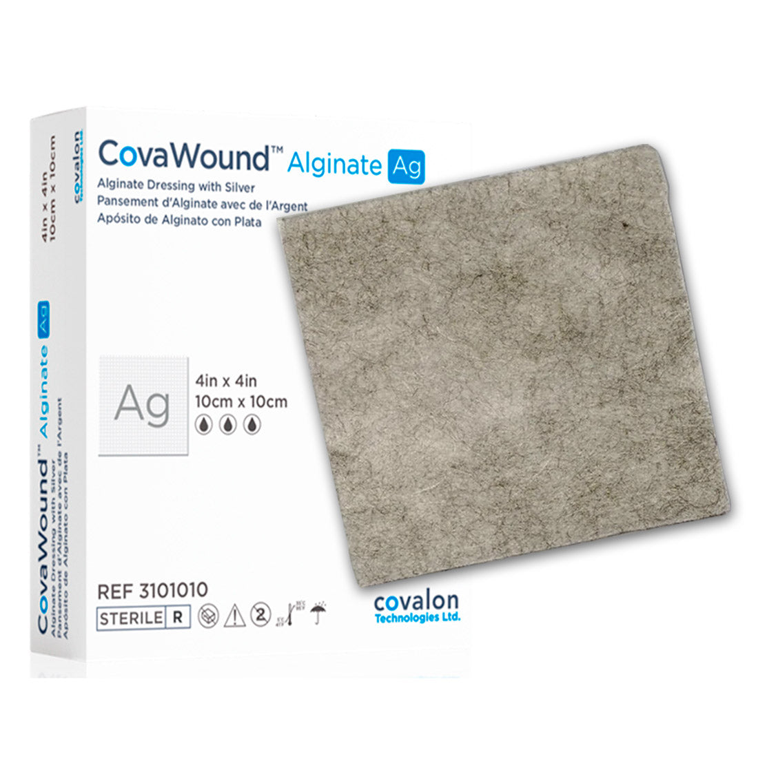 Covalon | CovaWound™ Alginate Ag | Apósito de Alginato de Calcio con Plata