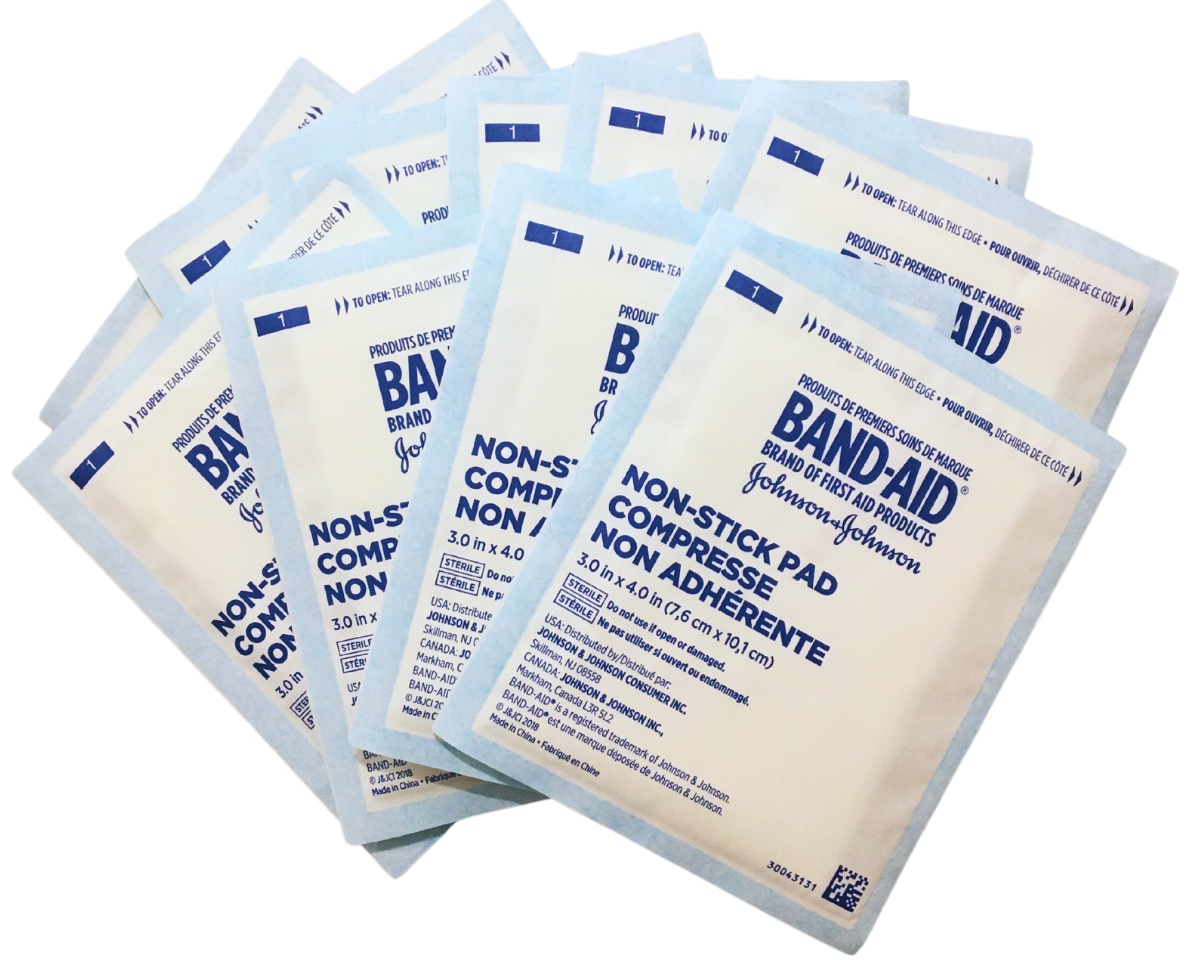 BAND-AID® Almohadillas de Gasa Antiadherente HURT-FREE® para Heridas Menores (10 unid)