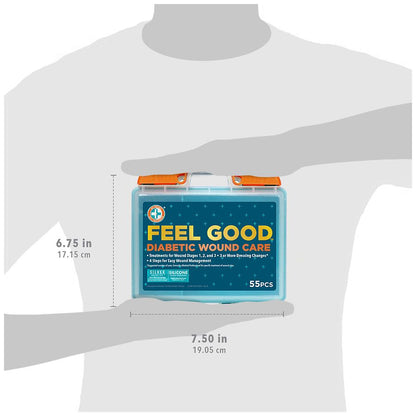 Feel Good™ Kit de Cuidado de Heridas para Diabéticos