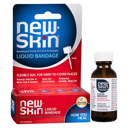 New Skin Vendaje Líquido Antiséptico | Ayuda a Cerrar y Proteger Heridas (30 ml)