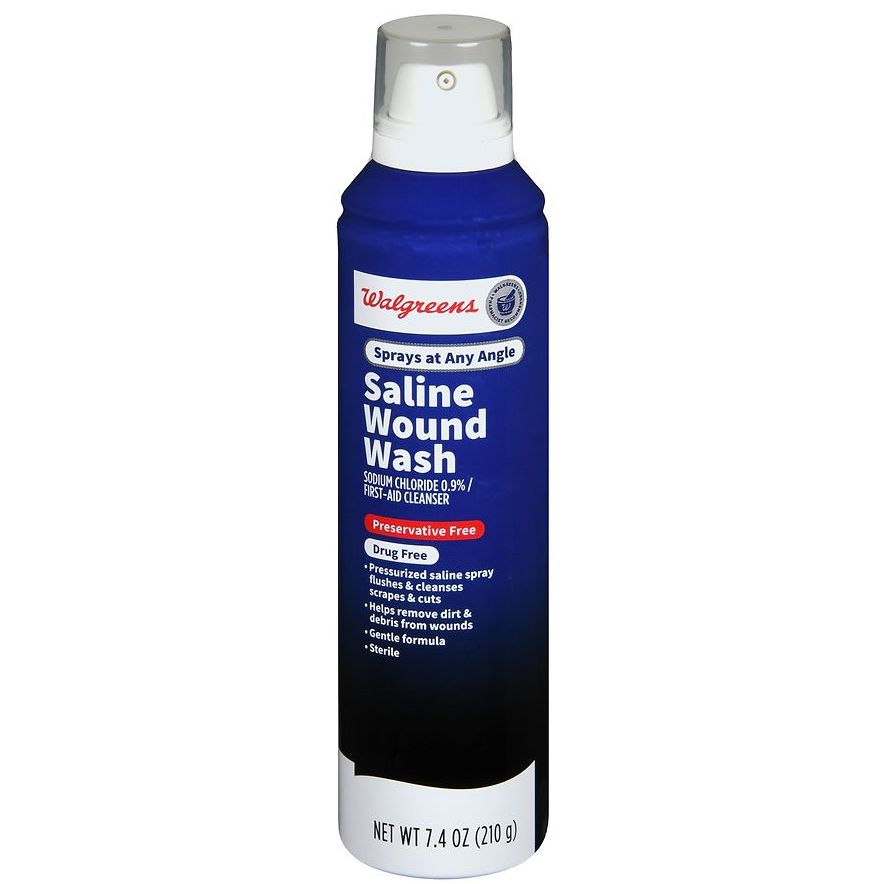 Walgreens Spray Limpiador de Heridas Solución Salina (210 gr)