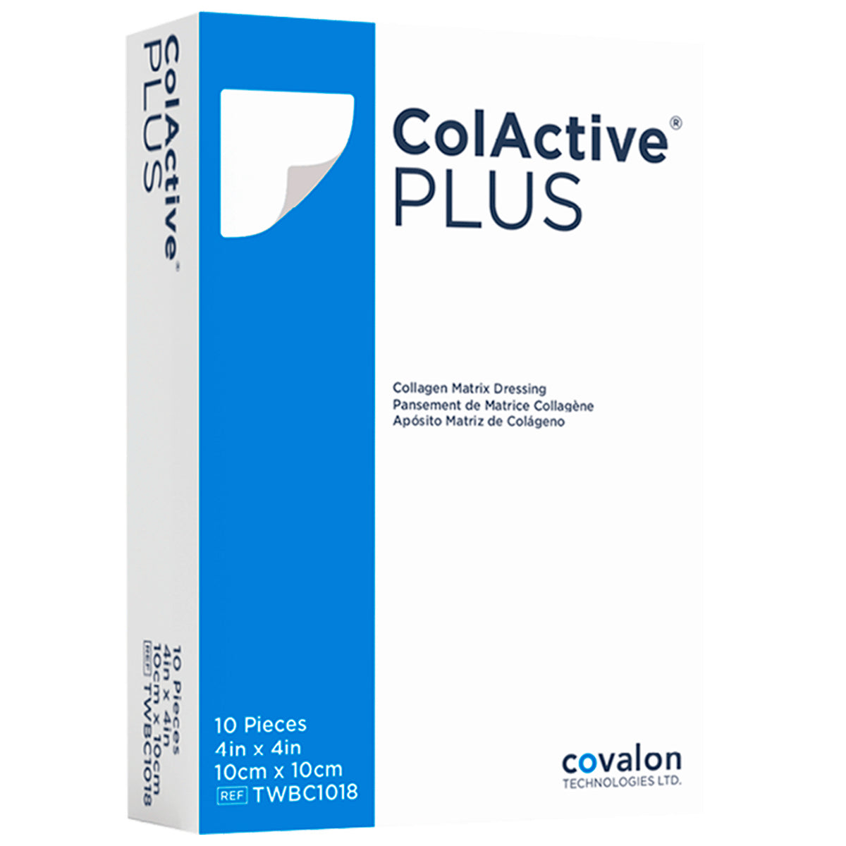 Colactive Plus Gray Color Covalon | ColActive® Plus | Apósito de Matriz de Colágeno y Alginato ...