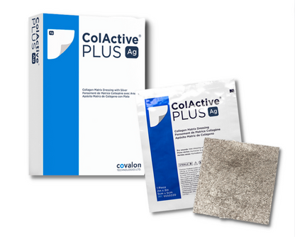 ColActive® Plus Ag | 5 en 1: Apósito de Matriz de Colágeno, Alginato y Plata