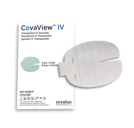 CovaView™ IV | Apósito adhesivo transparente para dispositivos IV